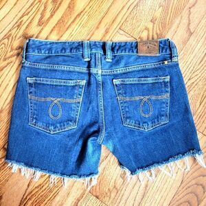 Lucky Brand Denim Jean Cut Off Frayed Distressed Shorts Size 4/27